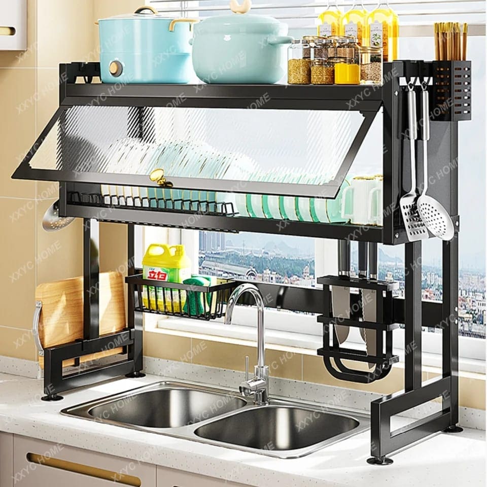 Wall-Mounted Dish Drying Rack