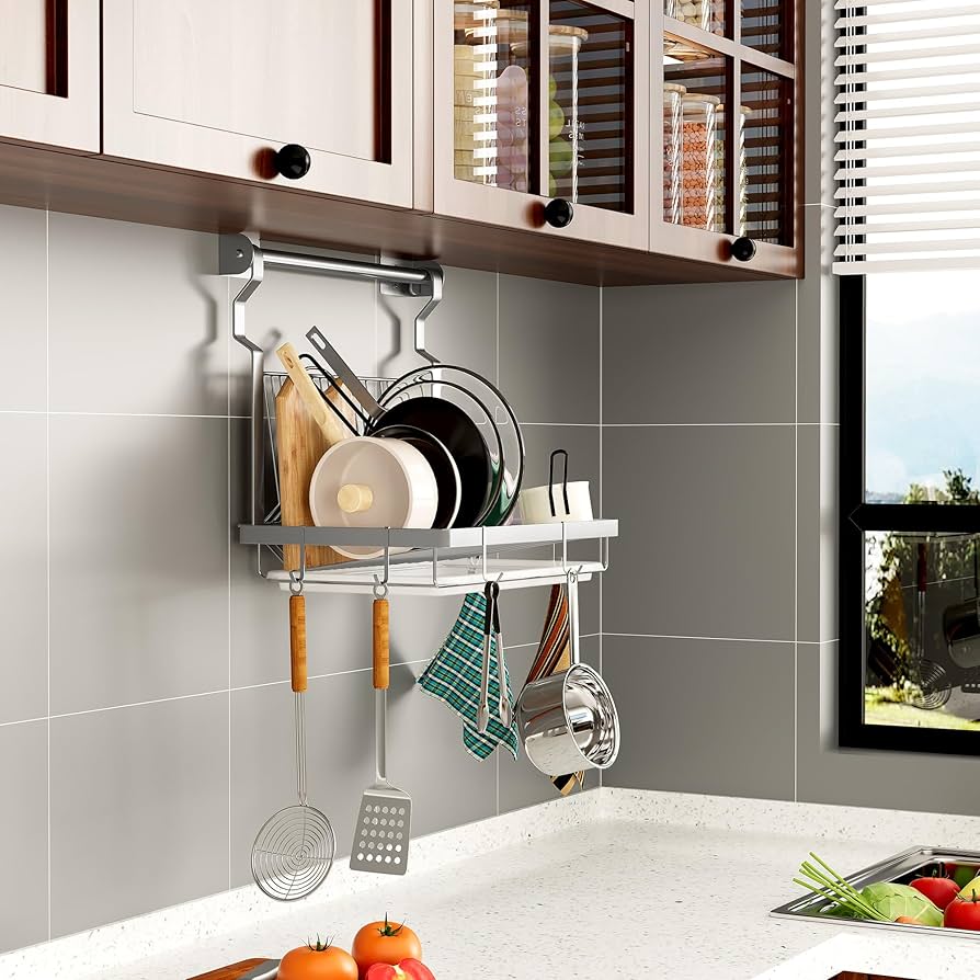 Wall-Mounted Dish Drying Rack