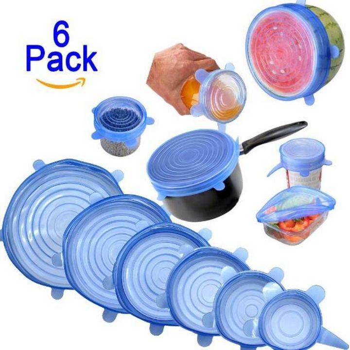 Reusable Silicone Lids Set