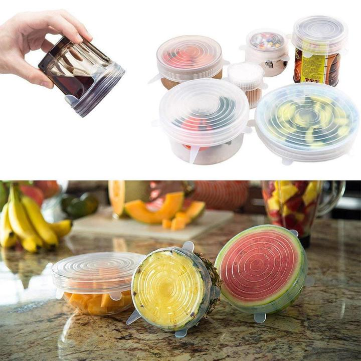 Reusable Silicone Lids Set